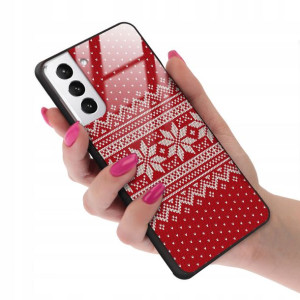 Etui Glass do SAMSUNG S21 PLUS Świąteczne Wzory