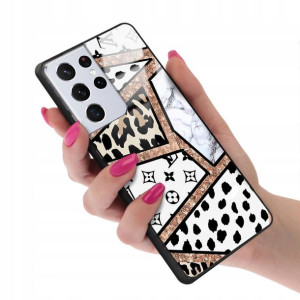 Etui Glass do SAMSUNG S21 ULTRA Bearbrick Wzory