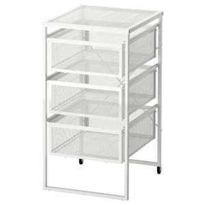 Ikea Lennart Komoda Szafka Na Kółkach 3 Szuflady Kolor Biały