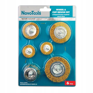 Zestaw Szczotek drucianych Novo Tools do wiertarek