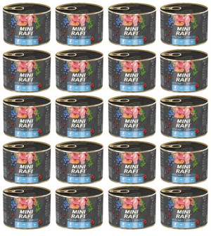 20x Karma mokra dla psa RAFI MINI z jagnięciną 185 g