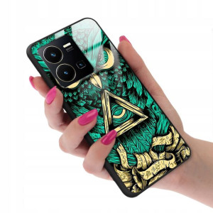 Etui GLASS do VIVO Y35 Case Aesthetic Boho Wzory