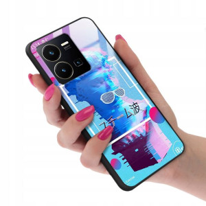 Etui GLASS do VIVO Y35 Obudowa Neonowe Top Wzory