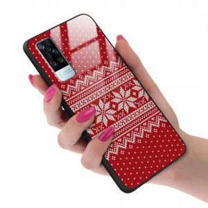 Etui Glass do VIVO Y51 2020 Świąteczne Top Wzory