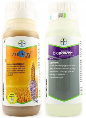 Bayer Zestaw Chwastobójczy Atlantis 12 Od 0,5l + Biopower Adiuwant 0,5l