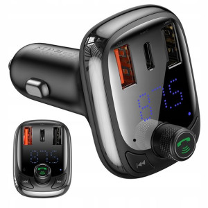 Baseus Transmiter Fm Bluetooth Ładowarka Usb Qc 4
