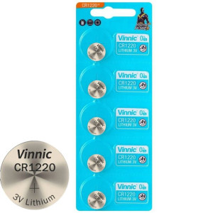 5 x Bateria litowa Vinnic 1220 CR1220 DL1220 3V