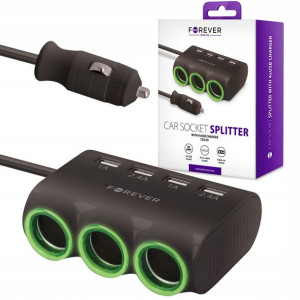 Rozdzielacz Zapalniczki Rozgałęźnik 12-24v 3xusb