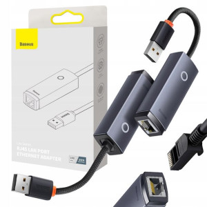 Baseus Adapter Karta Sieciowa Lan Usb Rj45 100mb