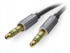 Kabel ROCK Audio mini-JACK 3,5mm Wtyk AUX TPE 1m