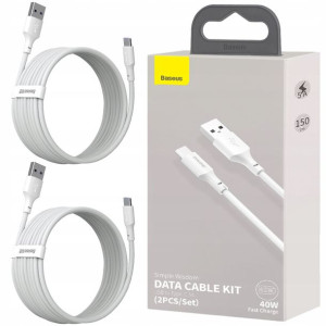 2x Baseus Kabel Usb-c Mocny Qc 3.0 40w 5a 1.5m