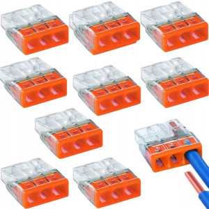 10x Wago Szybkozłączka 2273-203 3x0,5-2,5mm2