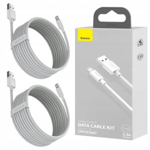 2x Baseus Kabel Usb Lightning Do Iphone 2.4a 1.5m