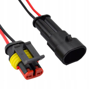 Kostka Wtyk Złącze Hermetyczne Superseal 2 Pin 1.5
