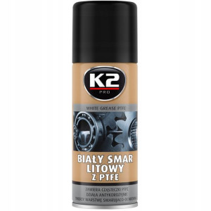 K2 Smar Biały Litowy Z Teflonem Ptfe 400ml