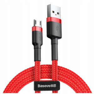 Baseus Kabel Micro-usb Mocny Długi Mini White 2,4a