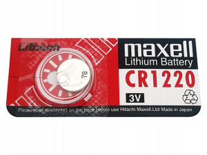 Bateria guzikowa płaska litowa MAXELL CR1220 3V