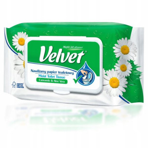 Nawilżany Papier Toaletowy Velvet Rumianek I Aloes