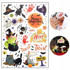 Naklejki Nalepki Na Okno Halloween Czarownica