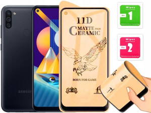 Szkło Hybrydowe Matowe Pełne Do Samsung M11 / A11