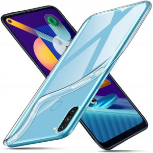 Etui Slim Case Clear Do Samsung Galaxy M11 + Szkło