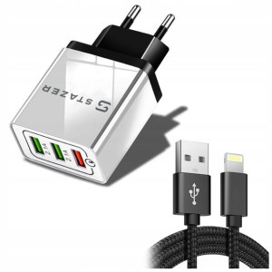 Ładowarka Sieciowa Qc 3.0 Kabel Do Iphone Szybka