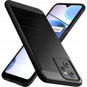 Etui Obudowa Karbon Case Do Realme C35 + Szkło