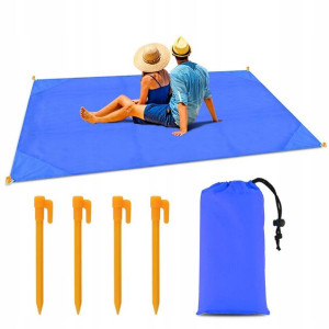 Mata Koc Plażowy Na Biwak Plażę Piknik 150x180