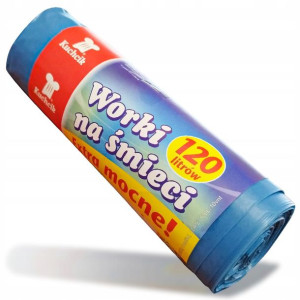 Worki Na Śmieci Odpady Extra Mocne 120l 10szt