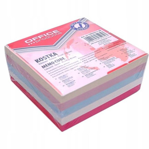 Notes Kostka Karteczki Kolorowe Klejone 85x85