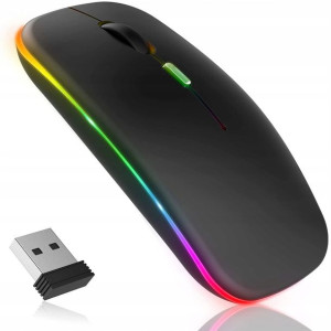 Myszka Bezprzewodowa Bt Do Laptopa Komputera Rgb