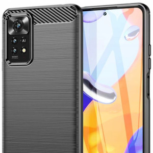 Etui Karbon Case Do Redmi Note 11 Pro + Szkło