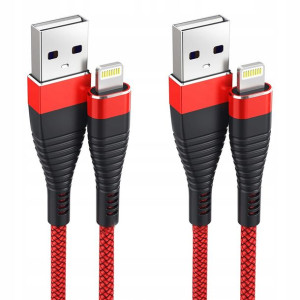 2x Kabel Lightning Do Iphone Mocny Szybki 2.5a