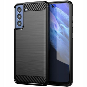 Etui Karbon Case Do Samsung Galaxy S21 Fe + Szkło