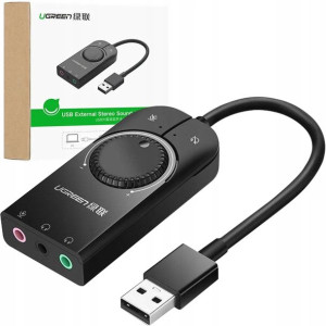 Ugreen Karta Dźwiękowa Muzyczna Adapter Usb Jack