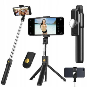 Kijek Selfie Stick Tripod Statyw Pilot Bluetooth