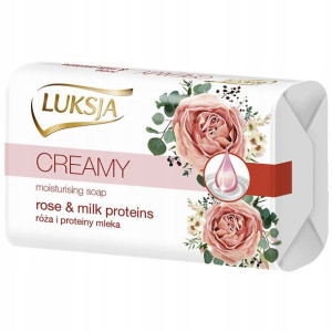 Luksja Róża I Proteiny Mleka Kremowe Mydło 90g