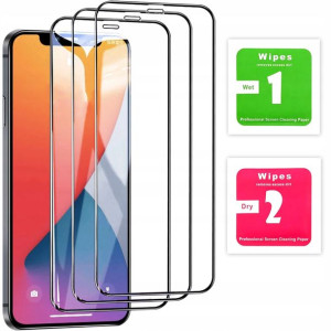 3x SZKŁO 5D CAŁY EKRAN FULL GLUE do iPhone 12 Mini