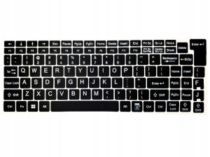 Naklejki Na Klawiaturę Laptopa Pc Polski Qwerty Pl