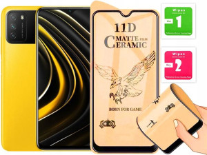 Szkło Hybrydowe Matowe Cały Ekran Do Poco M3