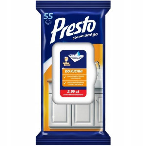 Presto Chusteczki Ściereczki Nawilżane Do Kuchni