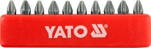 Końcówki wkrętakowe ph2x25 mm, kpl. 10 szt. BITY 1/4 YATO
