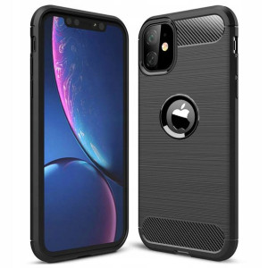Etui Pancerne Karbon Do Iphone 12 / 12 Pro + Szkło