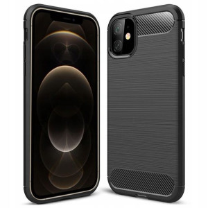 Etui Pancerne Karbon Do Iphone 12 Mini + Szkło