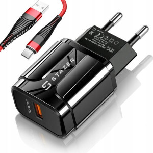 Szybka Mocna Ładowarka Sieciowa Qc + Kabel Usb-c