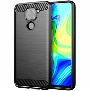 Etui Pancerne Karbon Case Do Redmi Note 9 + Szkło
