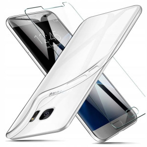 Etui Przezroczyste Slim Case Do Samsung S7 + Szkło