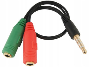 Adapter Przejściówka Jack Do Słuchawek Mikrofonu