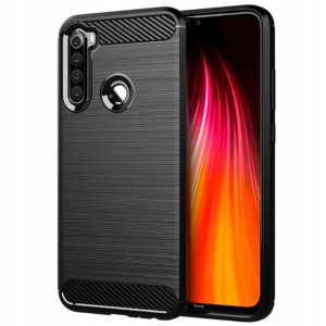Etui Pancerne Karbon Do Redmi Note 8t + Szkło