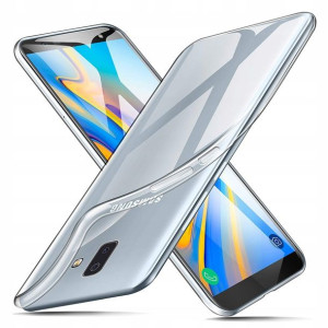 Etui Slim Case Clear Do Samsung J6+ Plus + Szkło
